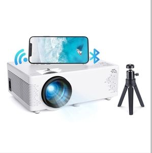 7500 Lumens 4K Projector 1080P HD WiFi Bluetooth Mini 5D LED Home Theater Cinema